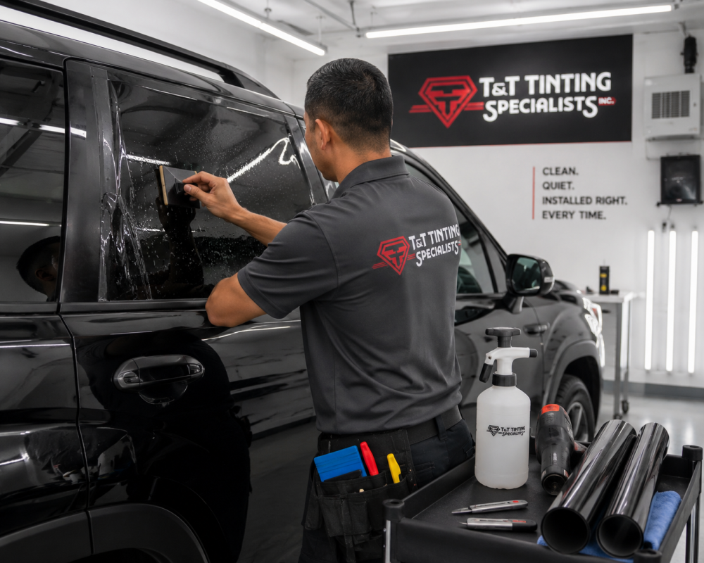installing window tint