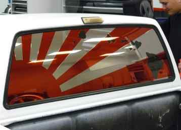 Custom car cheap window tint graphics